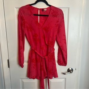 H&M Pink flower romper